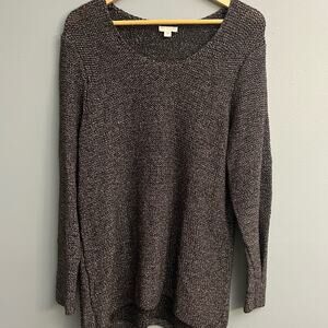 J. Jill V-Neck Tunic Sweater